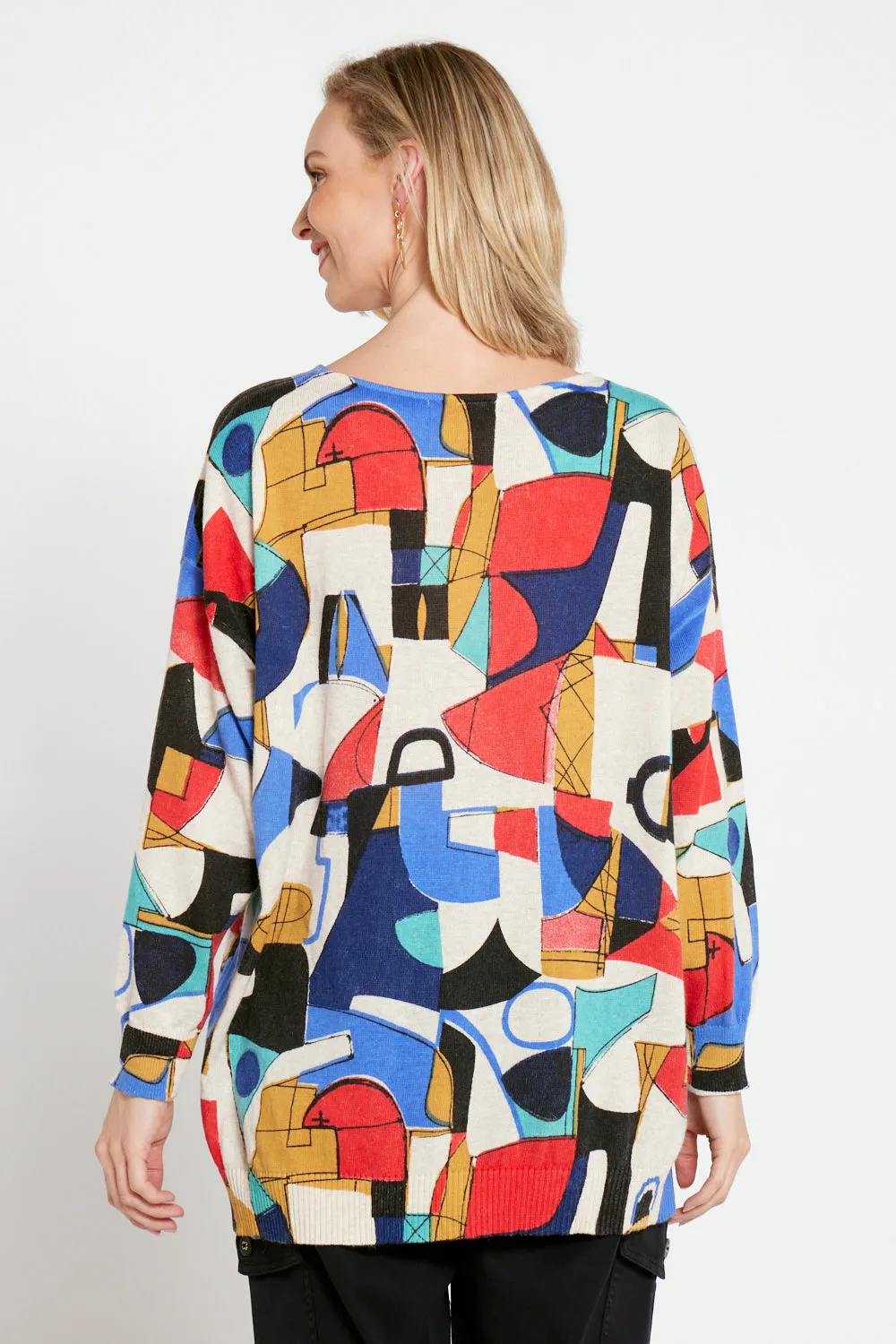 Jasper Knit Top - Kandinsky