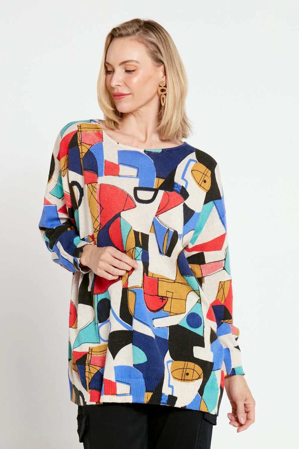 Jasper Knit Top - Kandinsky