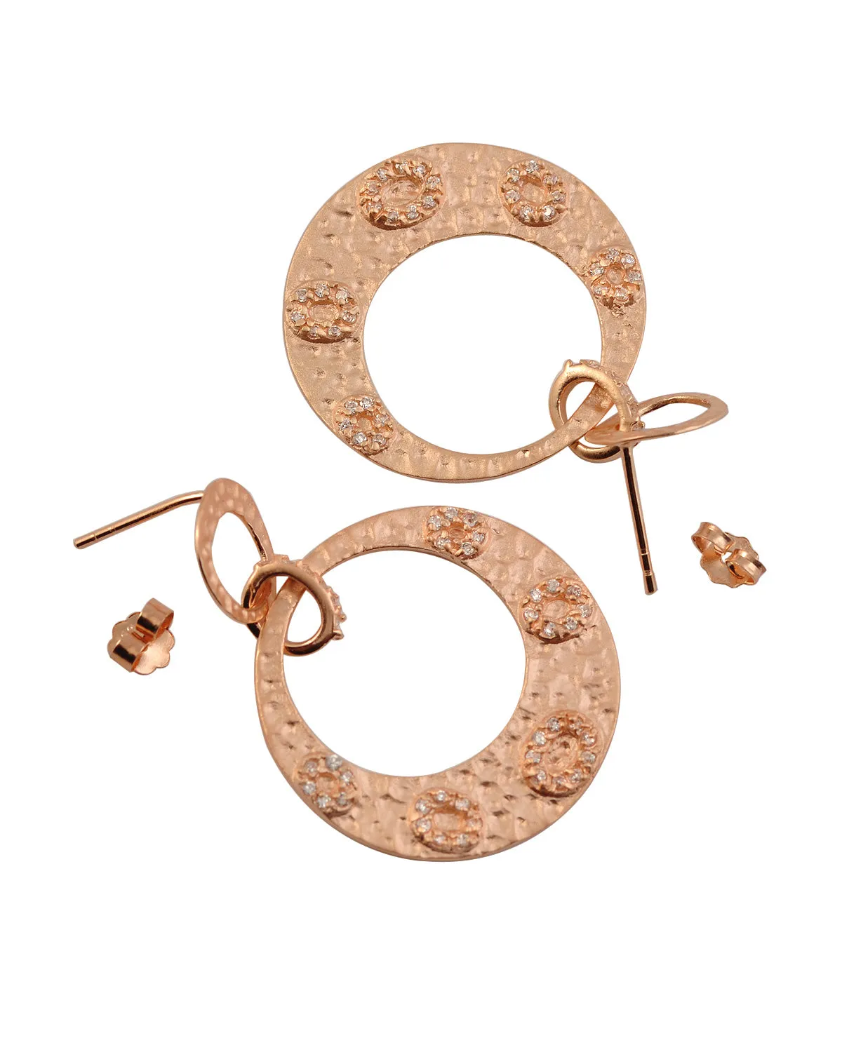 Jeanne Hammered Earrings