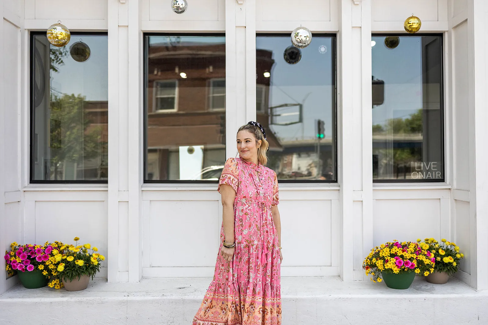 joey maxi dress in blush pink