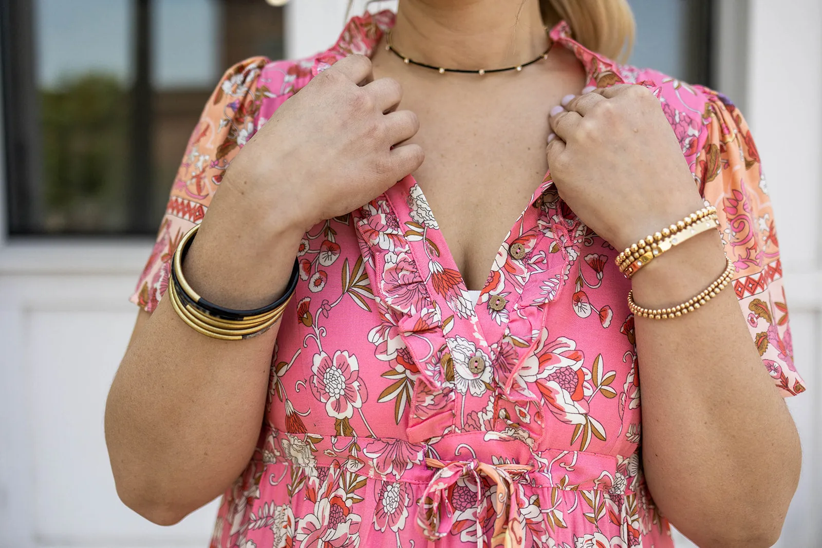 joey maxi dress in blush pink