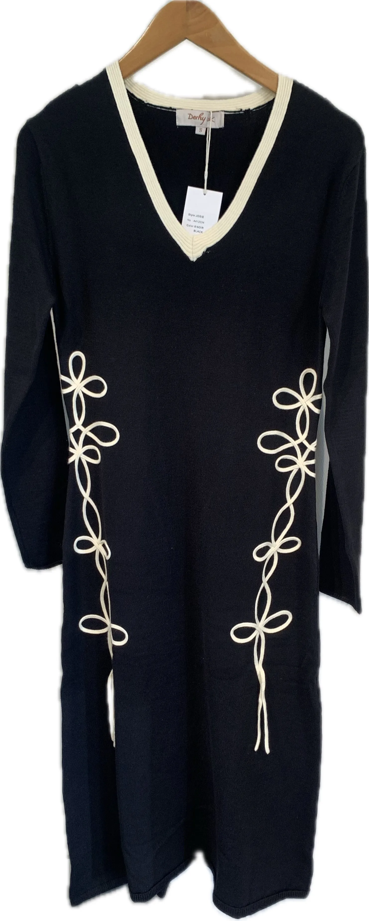 Josie Embroidered  Knit Dress