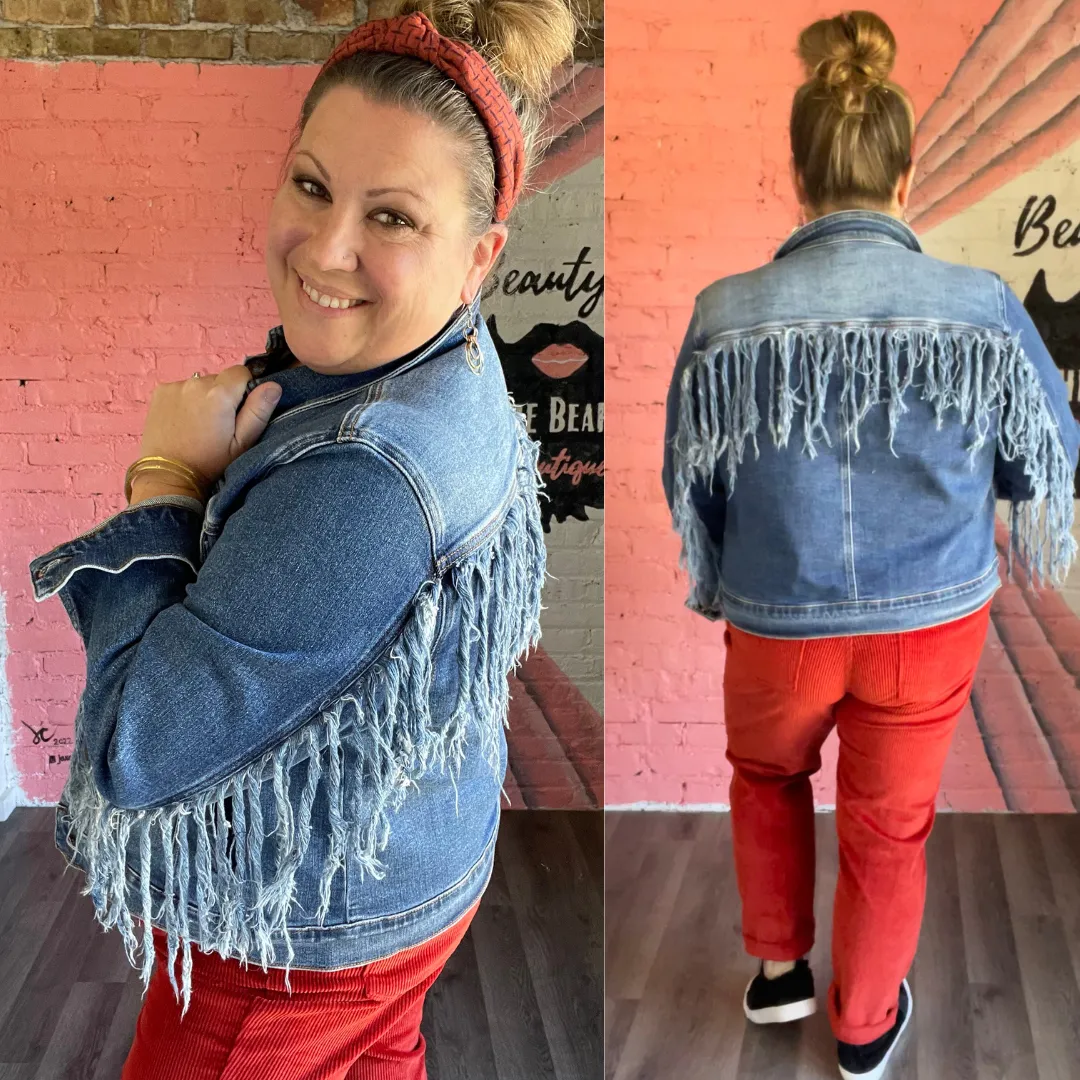 Judy Blue Fringe Jacket