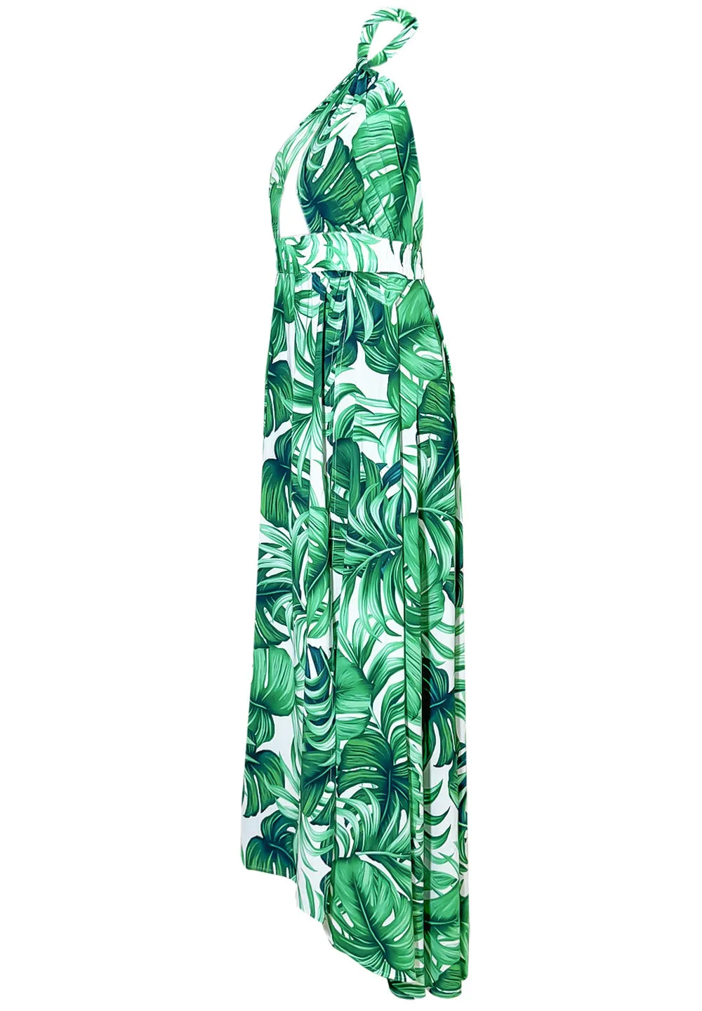 Jungle – Monstera White / Green Vera Dress