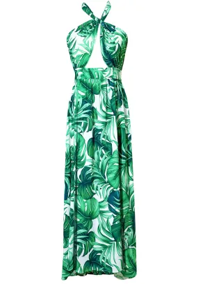 Jungle – Monstera White / Green Vera Dress