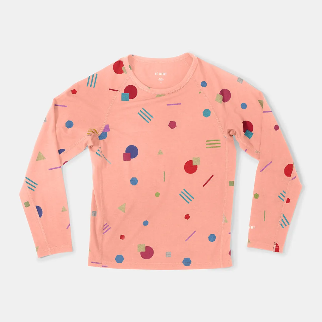 Kids Confetti Midweight Raglan Base Layer