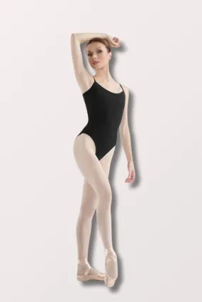 Ladies Sissone Low Back Camisole Leotard - Black