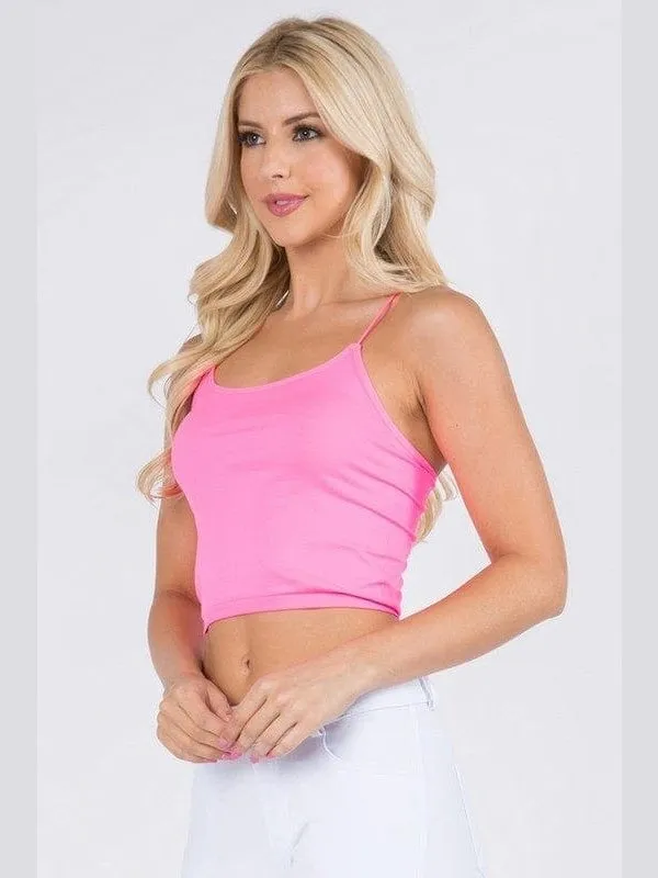 Lady's Seamless Crop Camisole