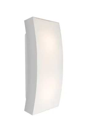 LED Outdoor Wall Sconce from the Billow Collection in Silver Finish by Besa