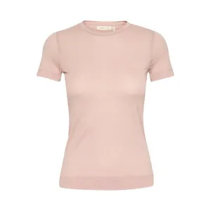 LegendIW Base 100% Cotton Short Sleeve Top Dusty Pink