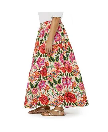 Leota Women's Maxi Evelyn Skirt Red Size 3X