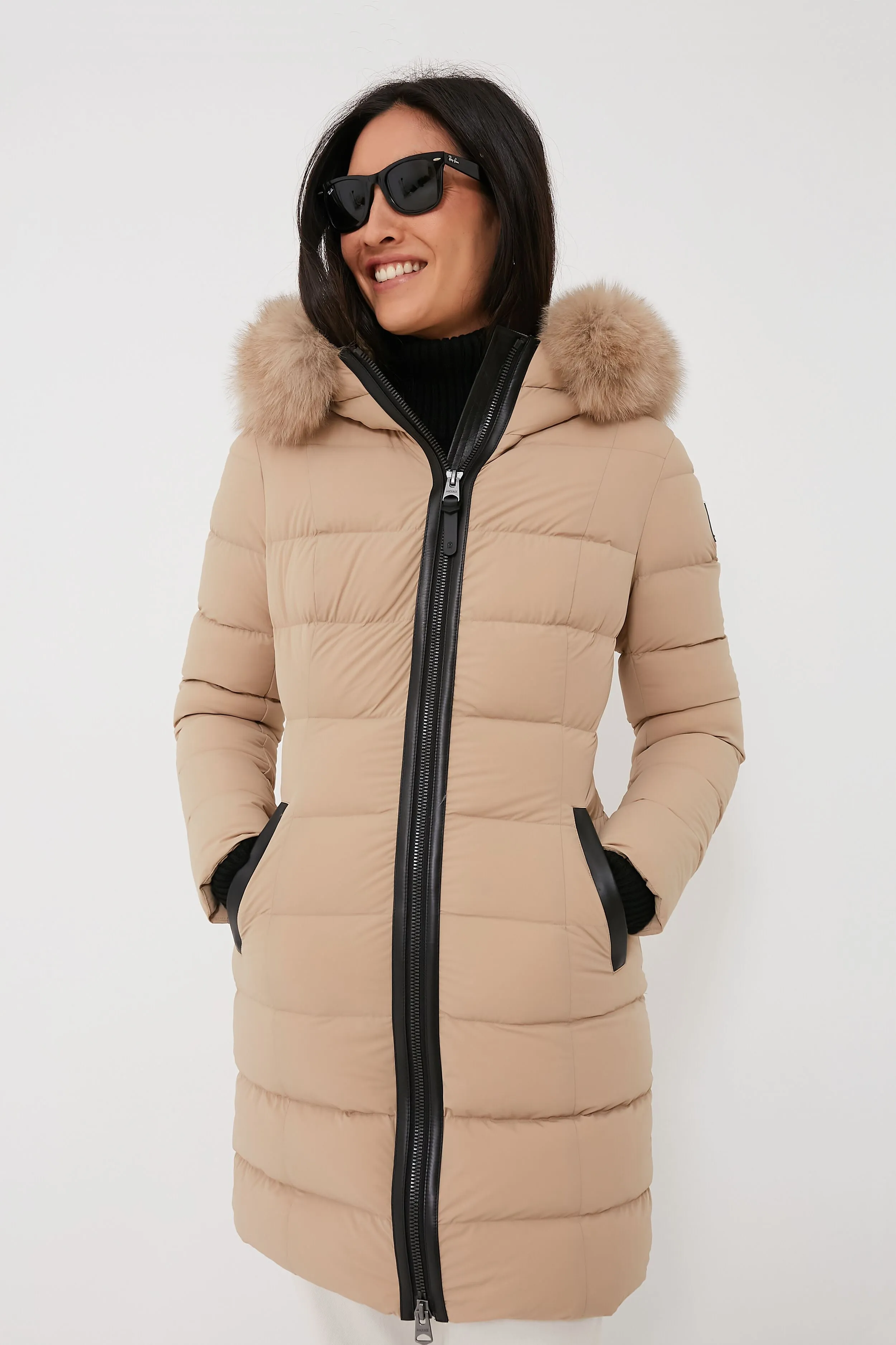 Light Camel Calla Down Coat