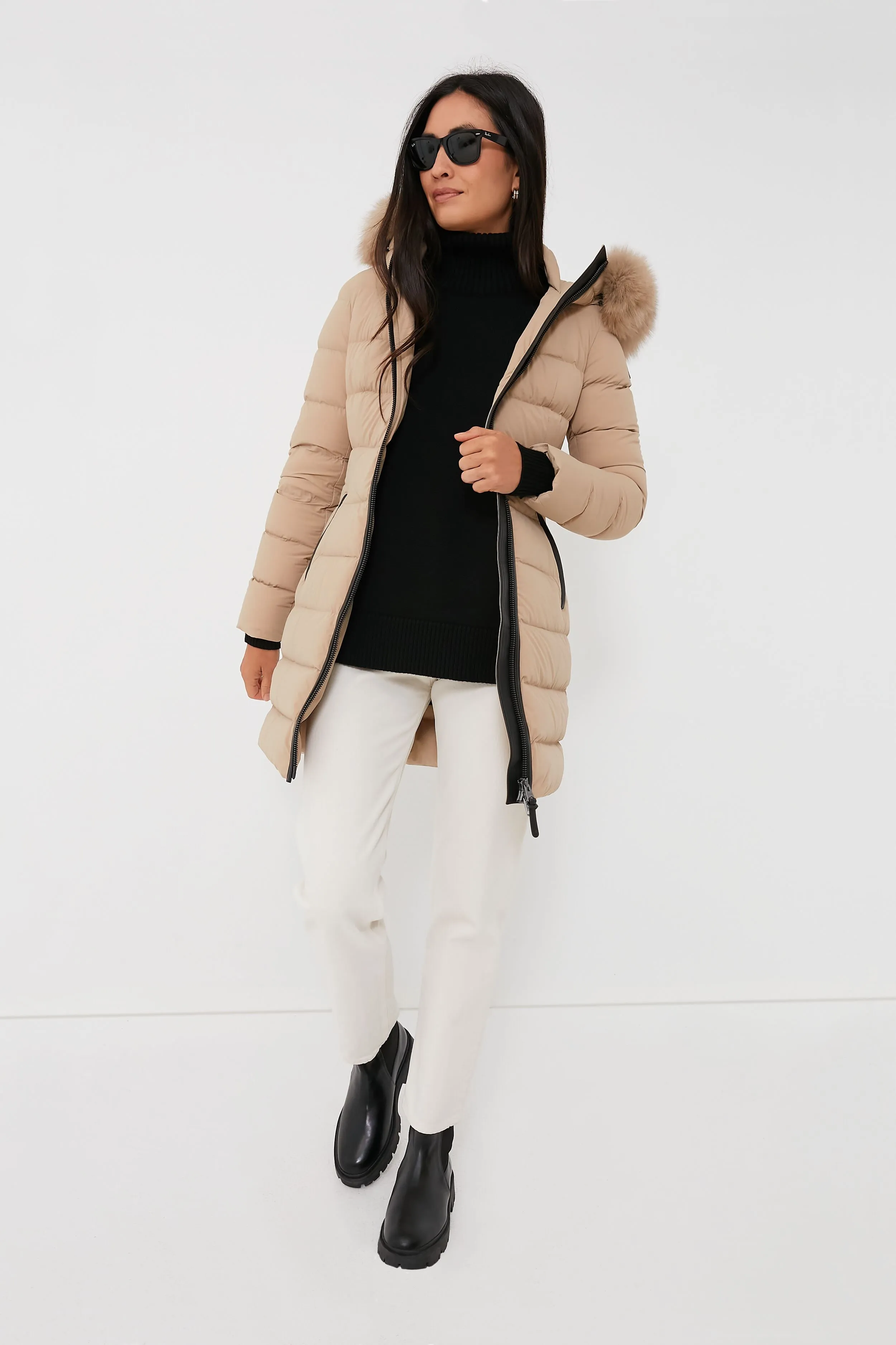 Light Camel Calla Down Coat