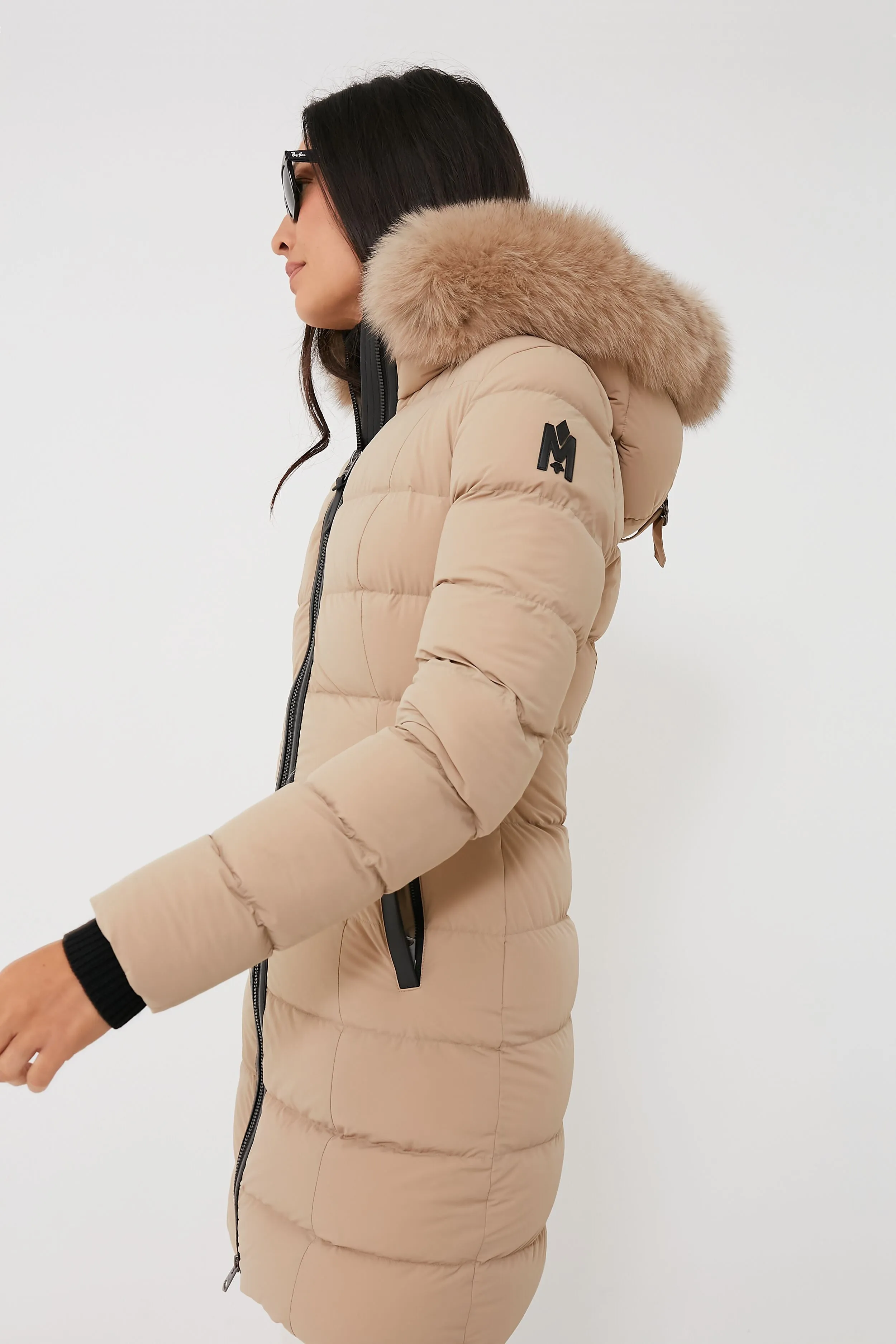 Light Camel Calla Down Coat