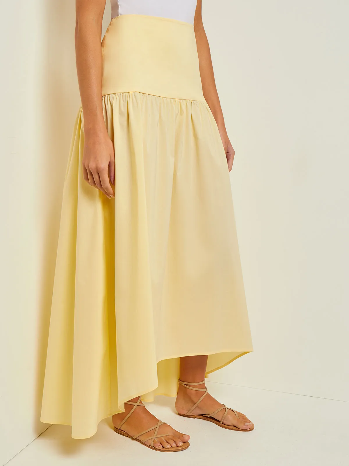 Maxi High-Low Skirt - Flounce Cotton