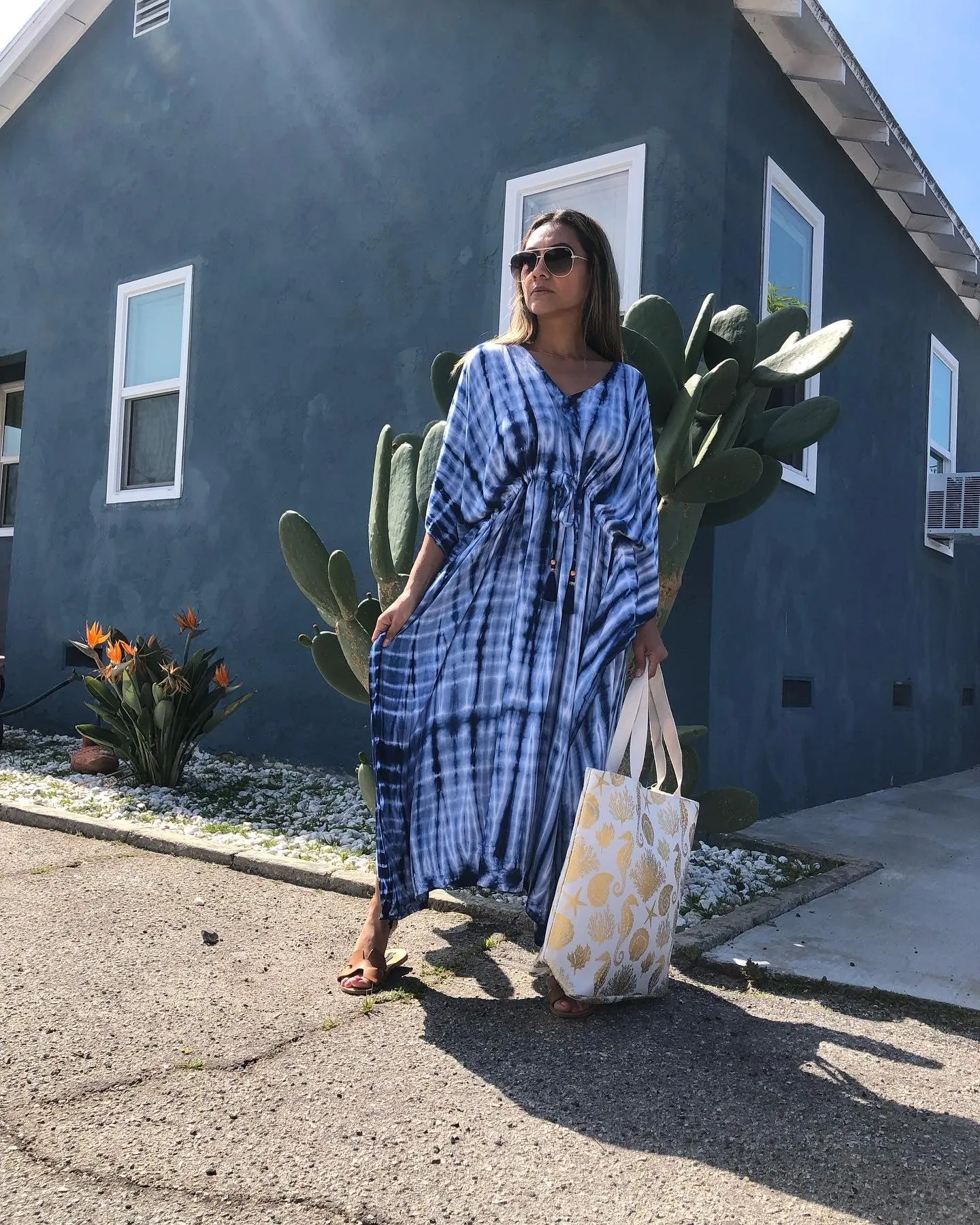 Maxi Kaftan Dress Tie Dye