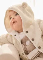 Mayoral Cream Teddy Bear Coat