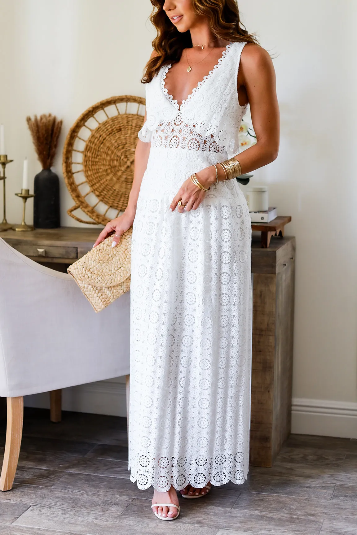 Melinda Lace Maxi Dress