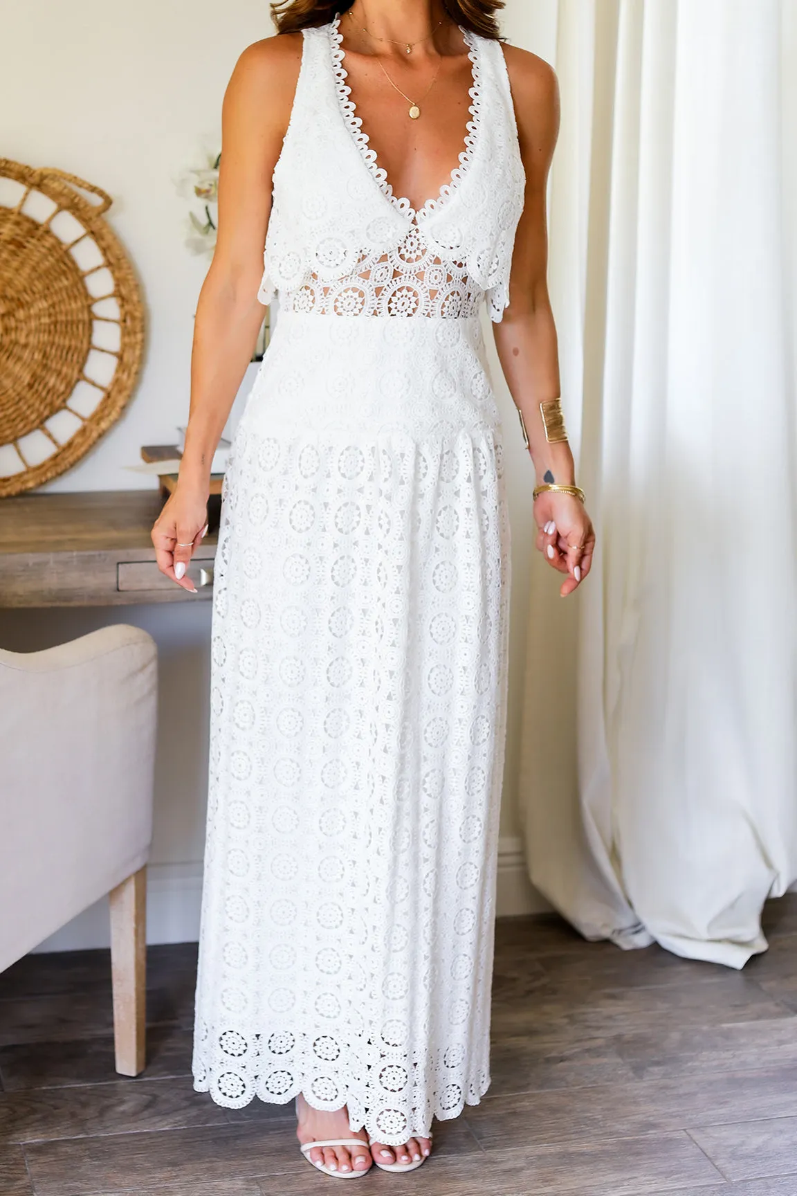 Melinda Lace Maxi Dress