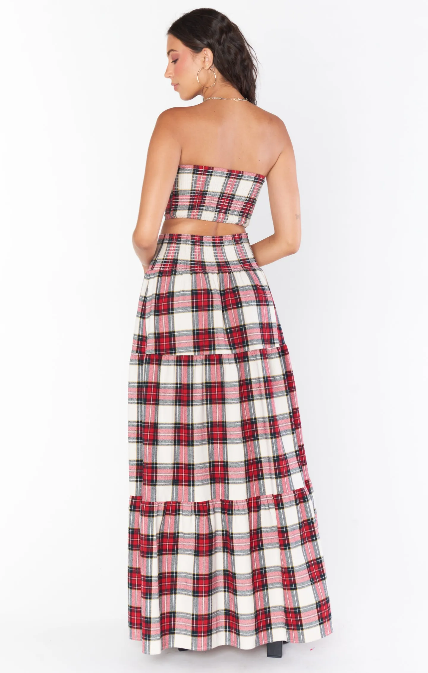 Melody Maxi Skirt ~ Winter Plaid