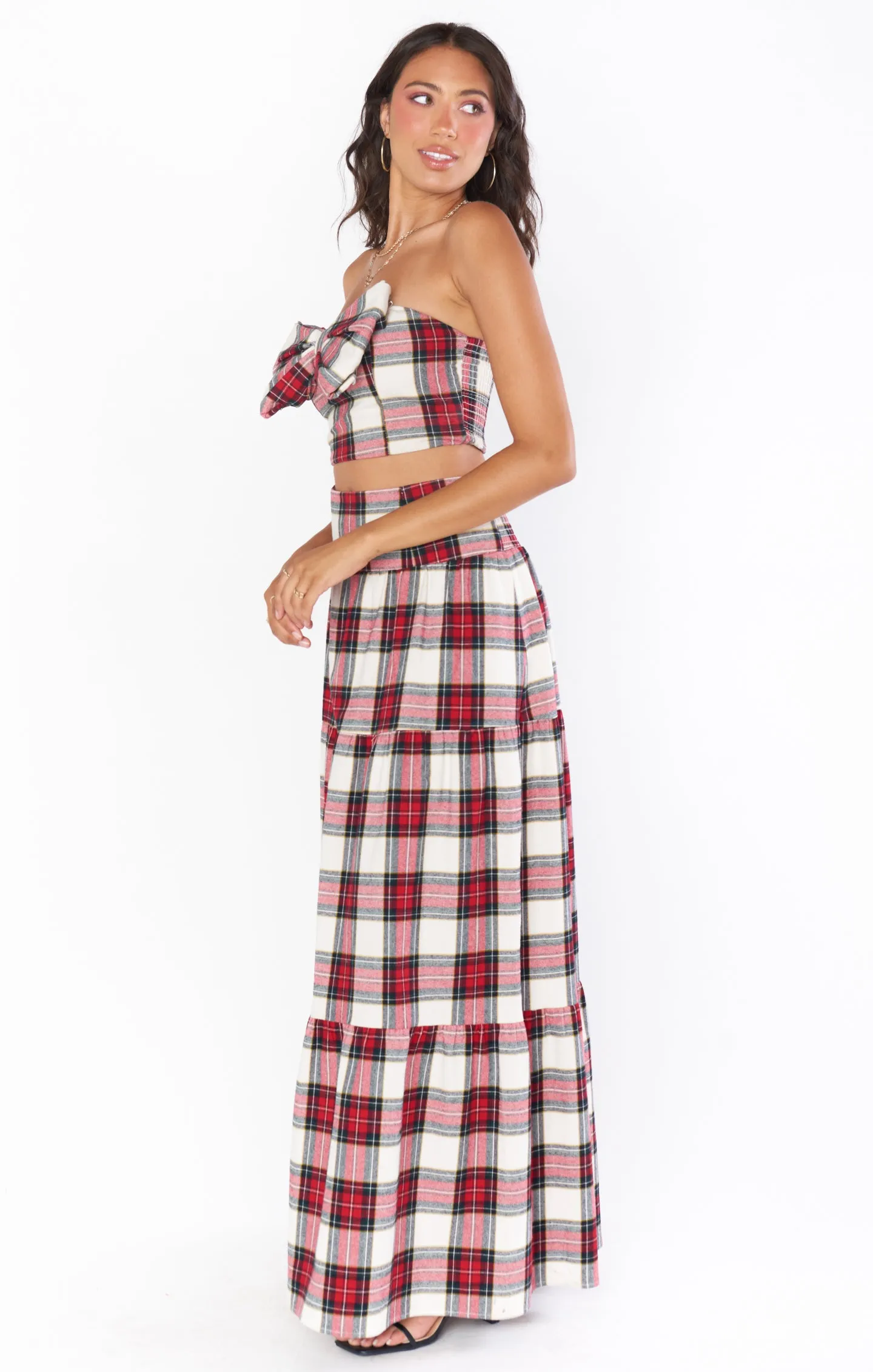 Melody Maxi Skirt ~ Winter Plaid