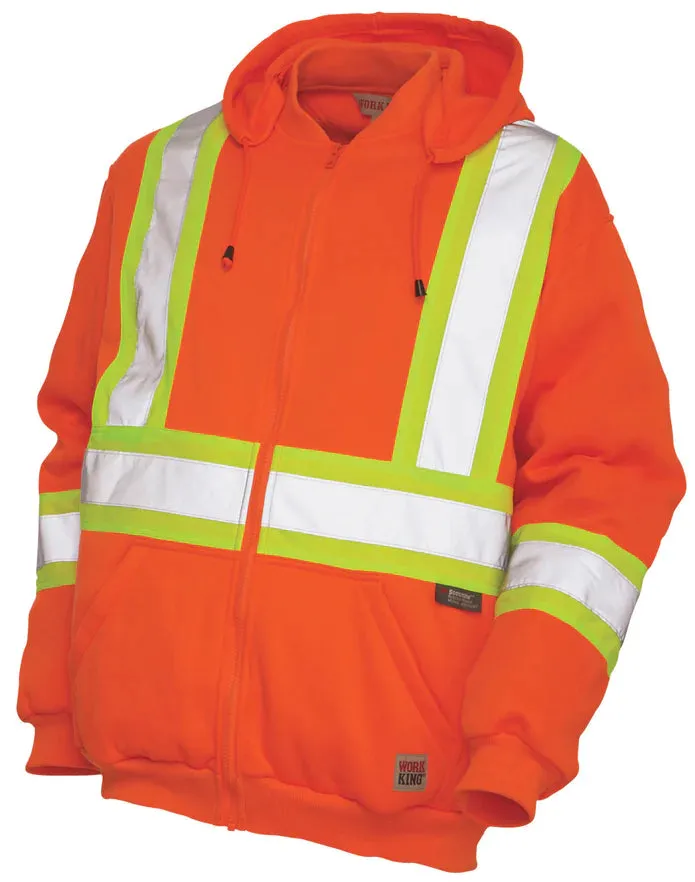 Men's Work King Hi-Visibility Zip Front Hoody