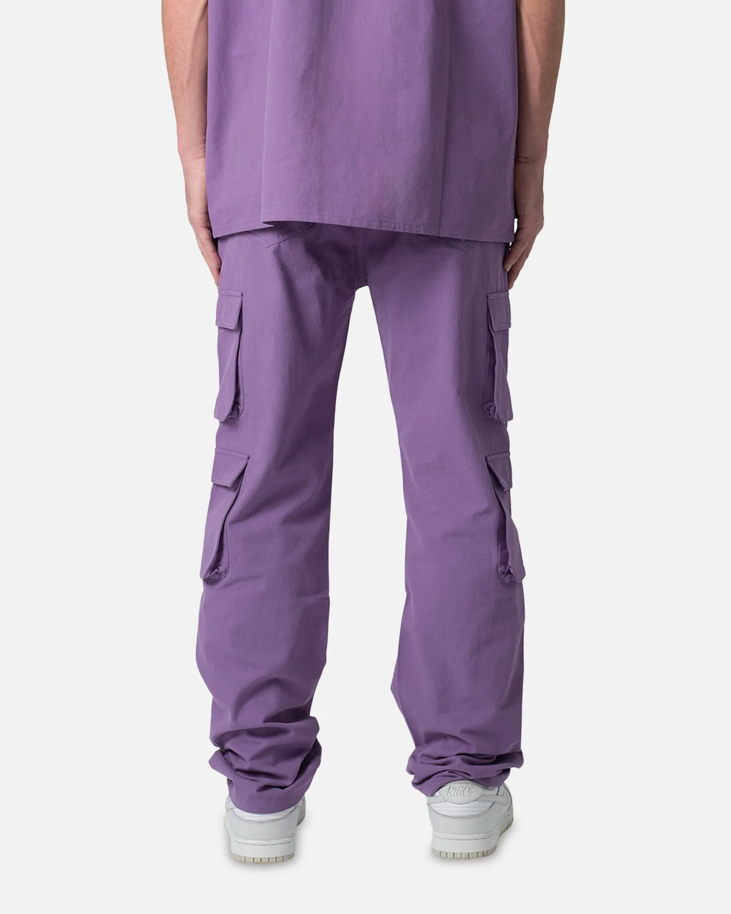 MNML Cotton Cargo Pants Purple