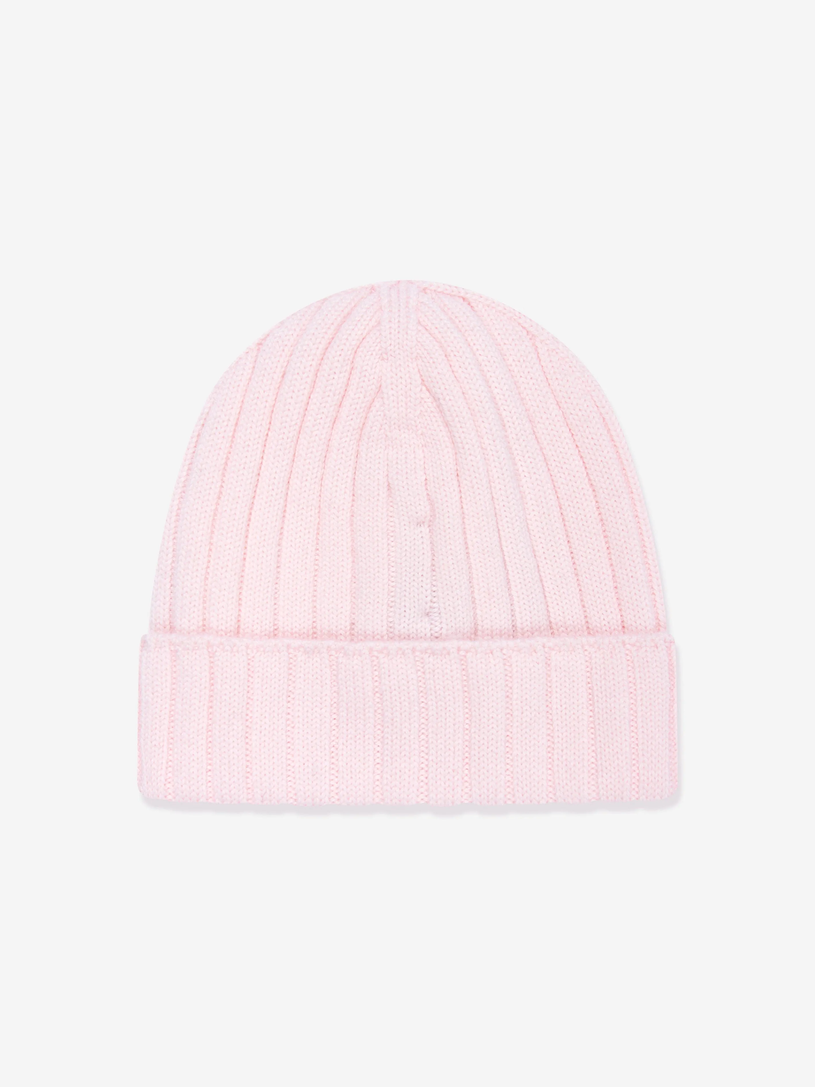 Moncler Enfant Baby Girls Wool Knitted Beanie Hat in Pink