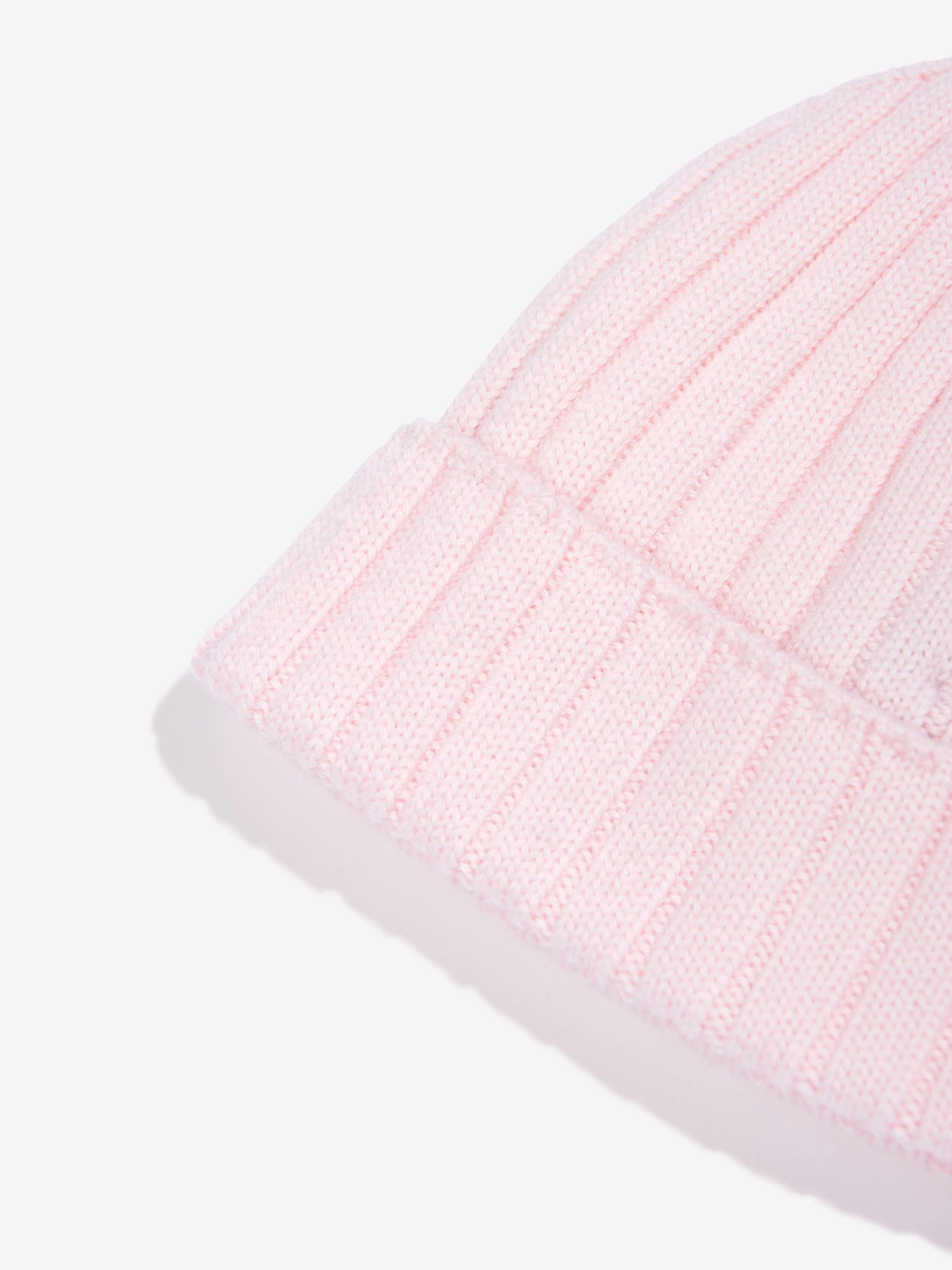 Moncler Enfant Baby Girls Wool Knitted Beanie Hat in Pink