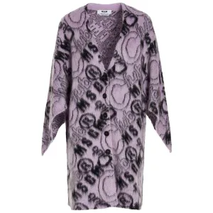 MSGM Purple Acrylic Dress