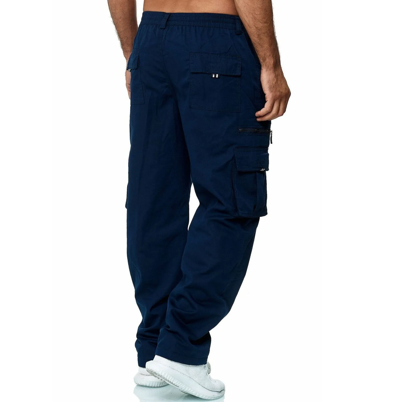 MULTI-POCKET ZIPPER CARGO PANTS