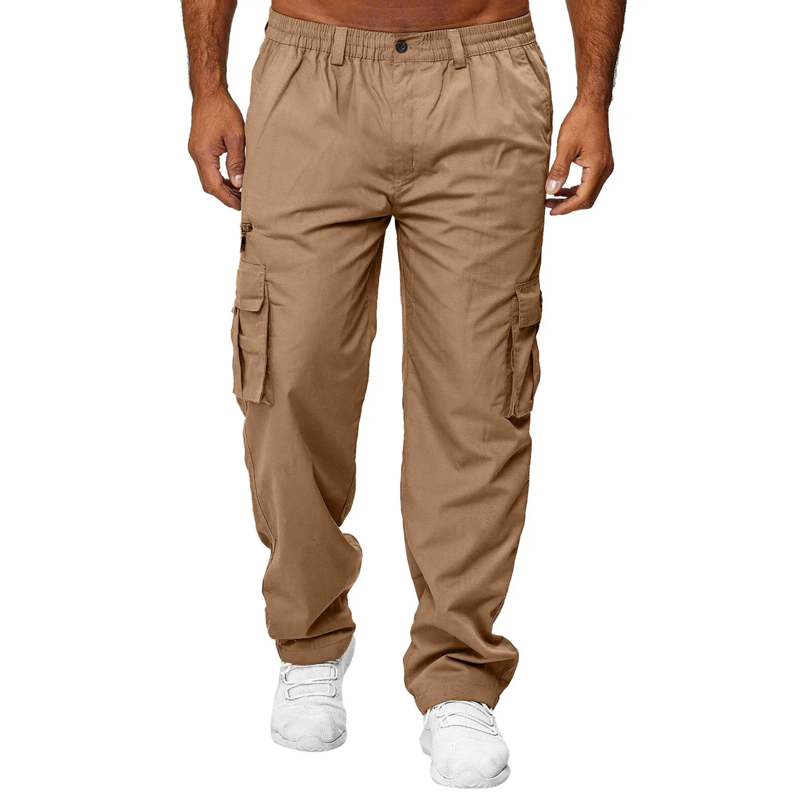 MULTI-POCKET ZIPPER CARGO PANTS