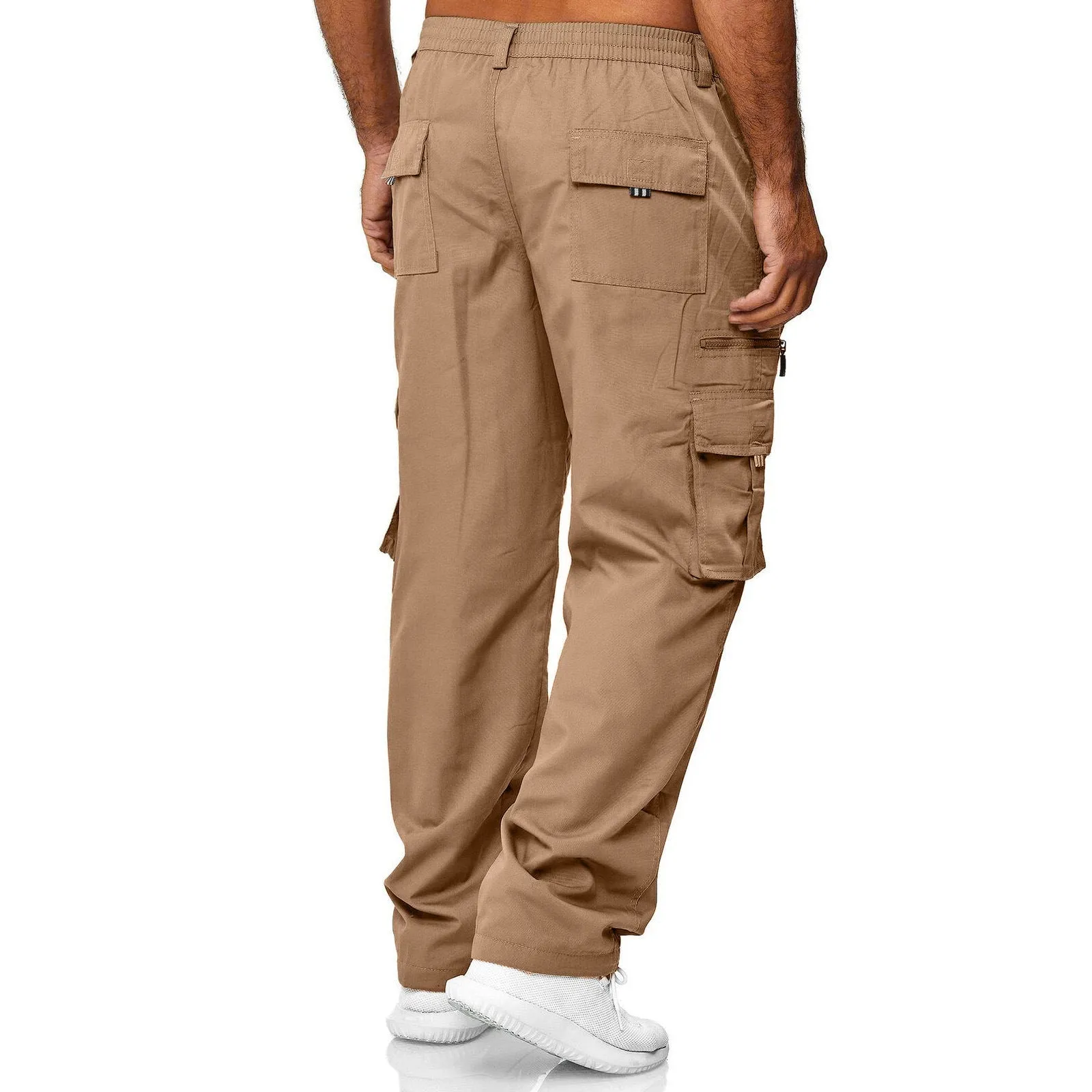 MULTI-POCKET ZIPPER CARGO PANTS