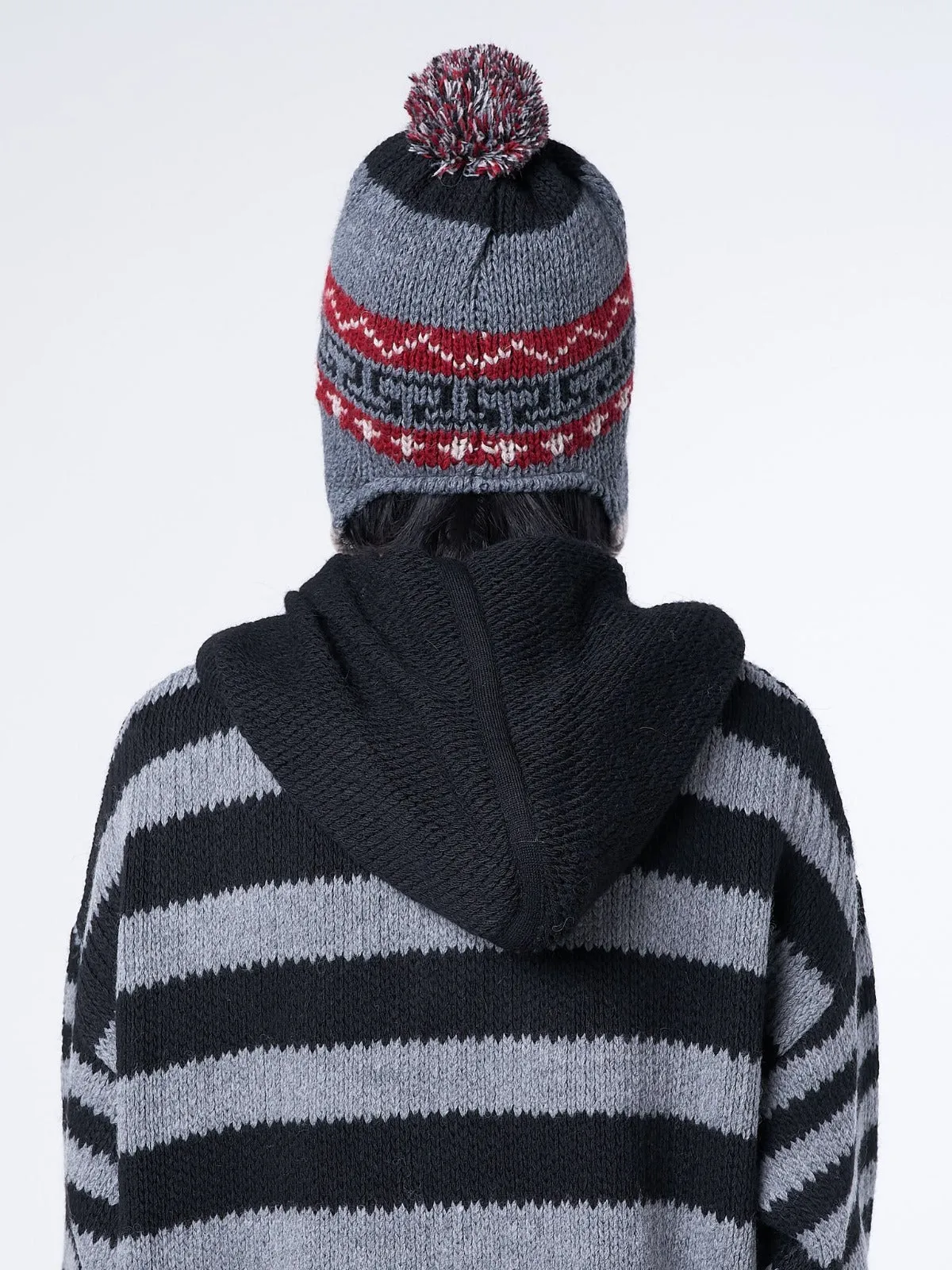 Noah Patterned Tie Knit Hat