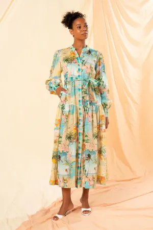 Oceana Maxi Shirt Dress