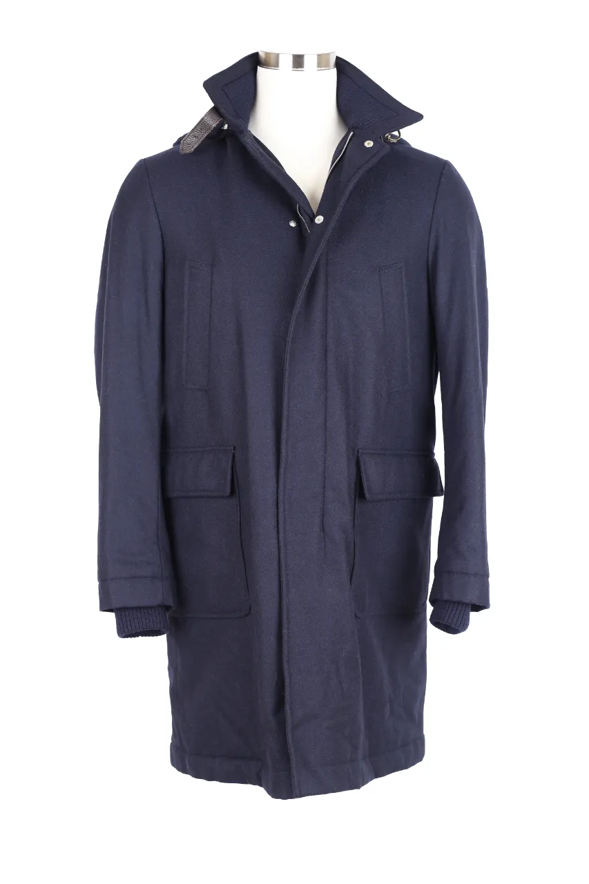 Padded Loro Piana Material Wool Parka