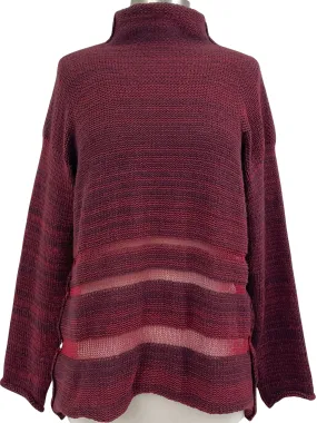 Paper Temples MOCK TONAL STRIPE SWEATER