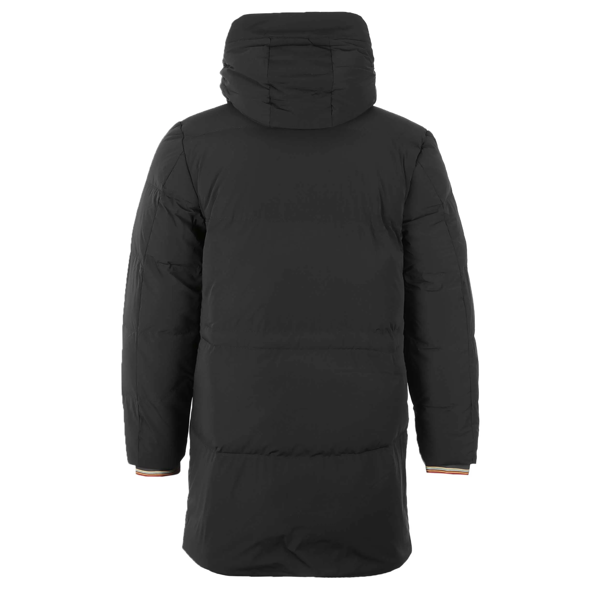 Paul Smith Hooded Down Jacket in Black Melange