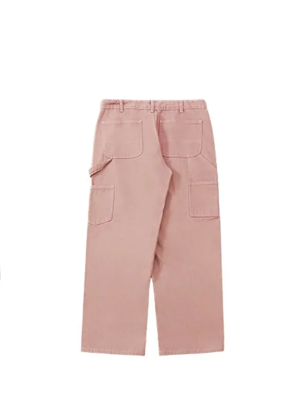 Pink Straight Leg Cargo Pants