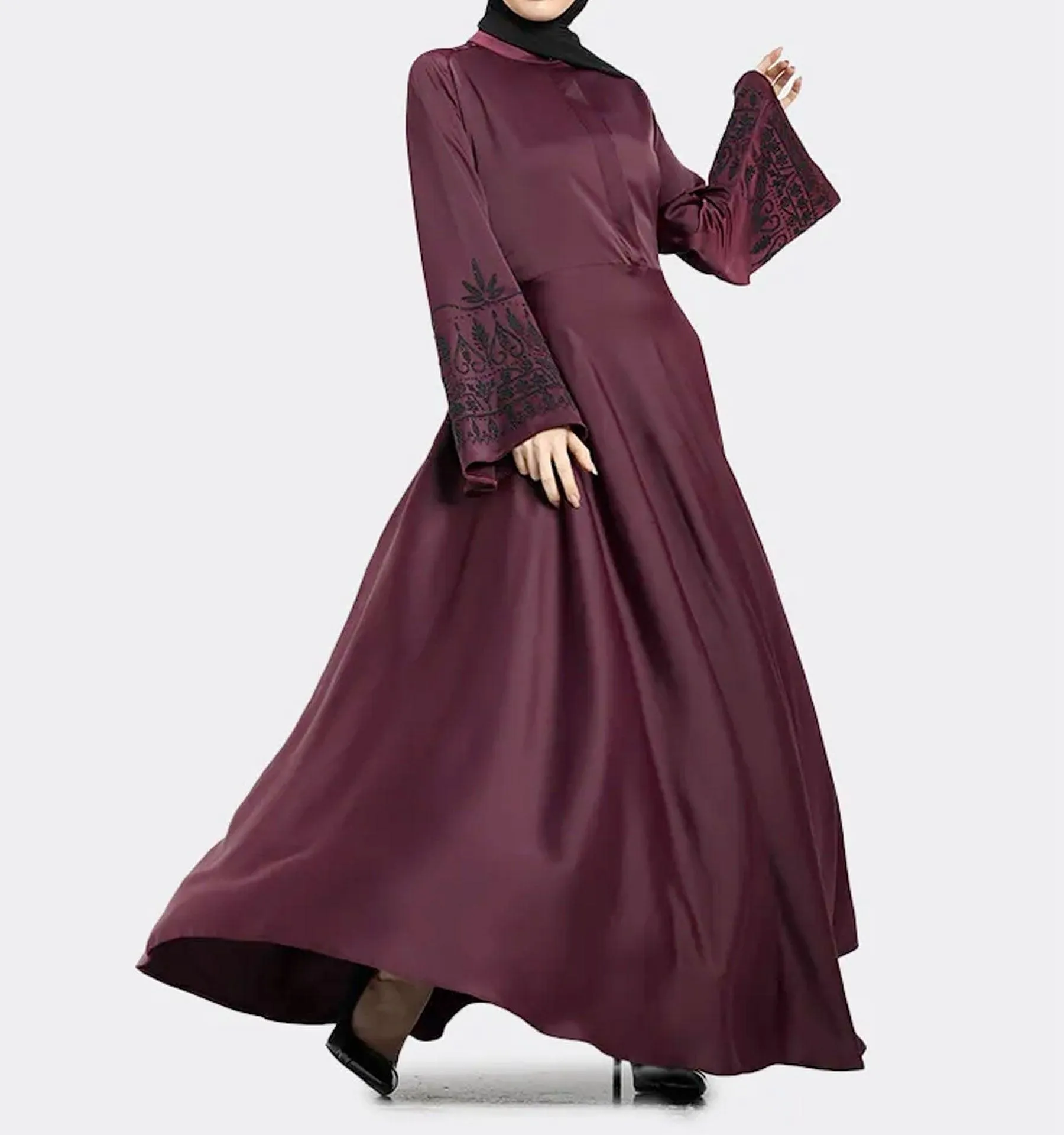 Plum Anya Abaya