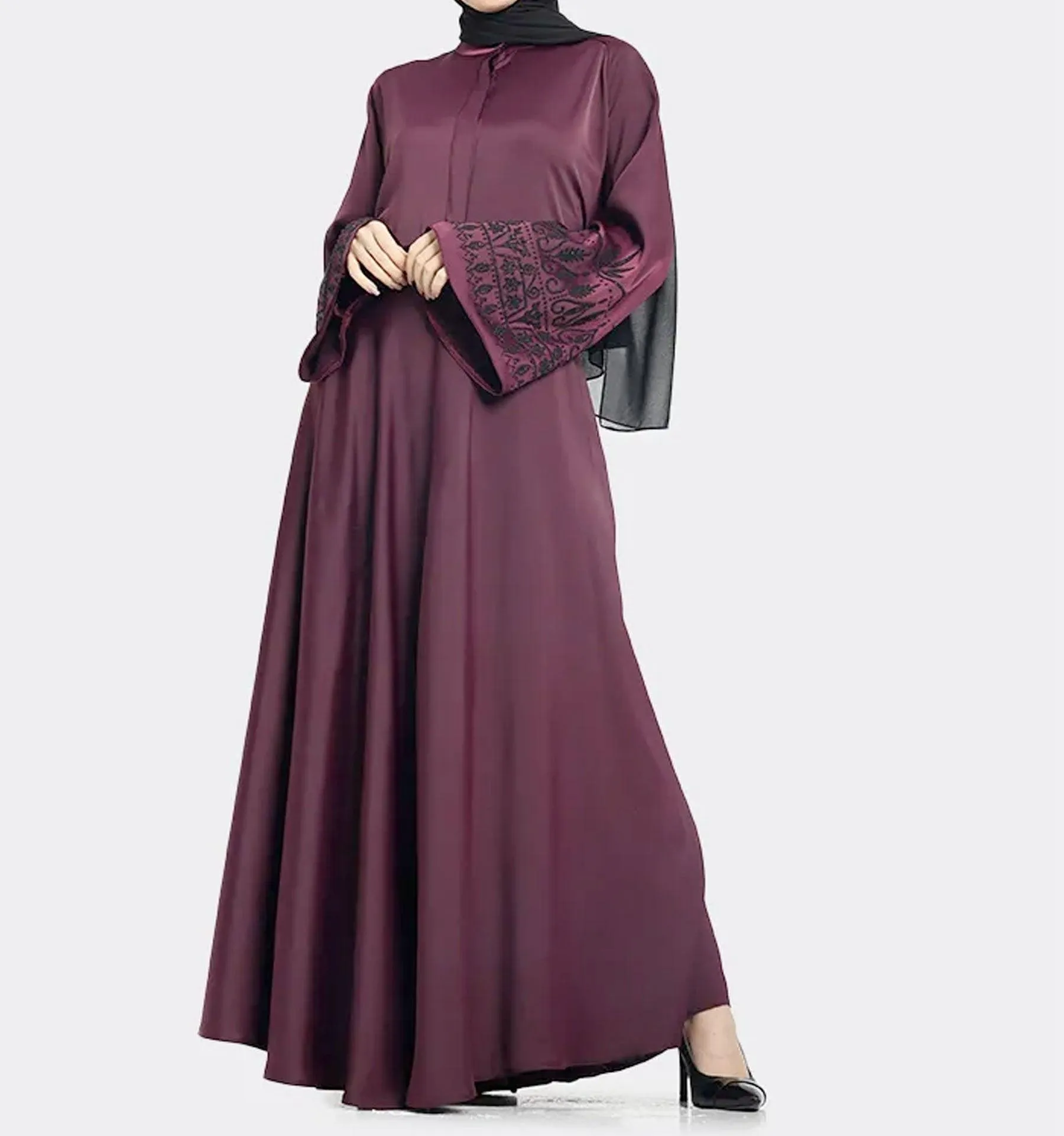 Plum Anya Abaya