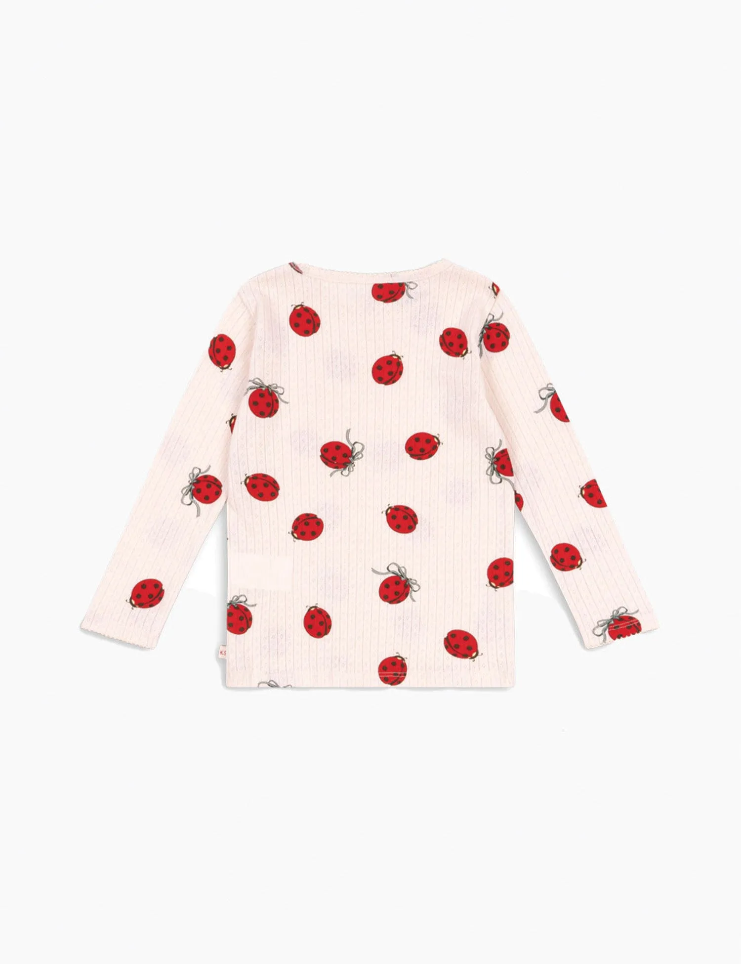 Pointelle Minnie Top in Ladybug