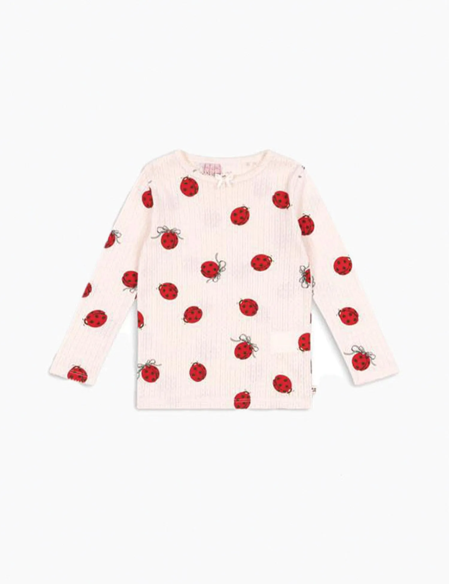 Pointelle Minnie Top in Ladybug