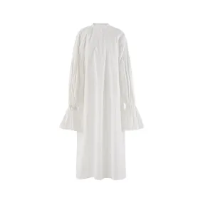 Pre Order:  Long Bubble Sleeve White Dress