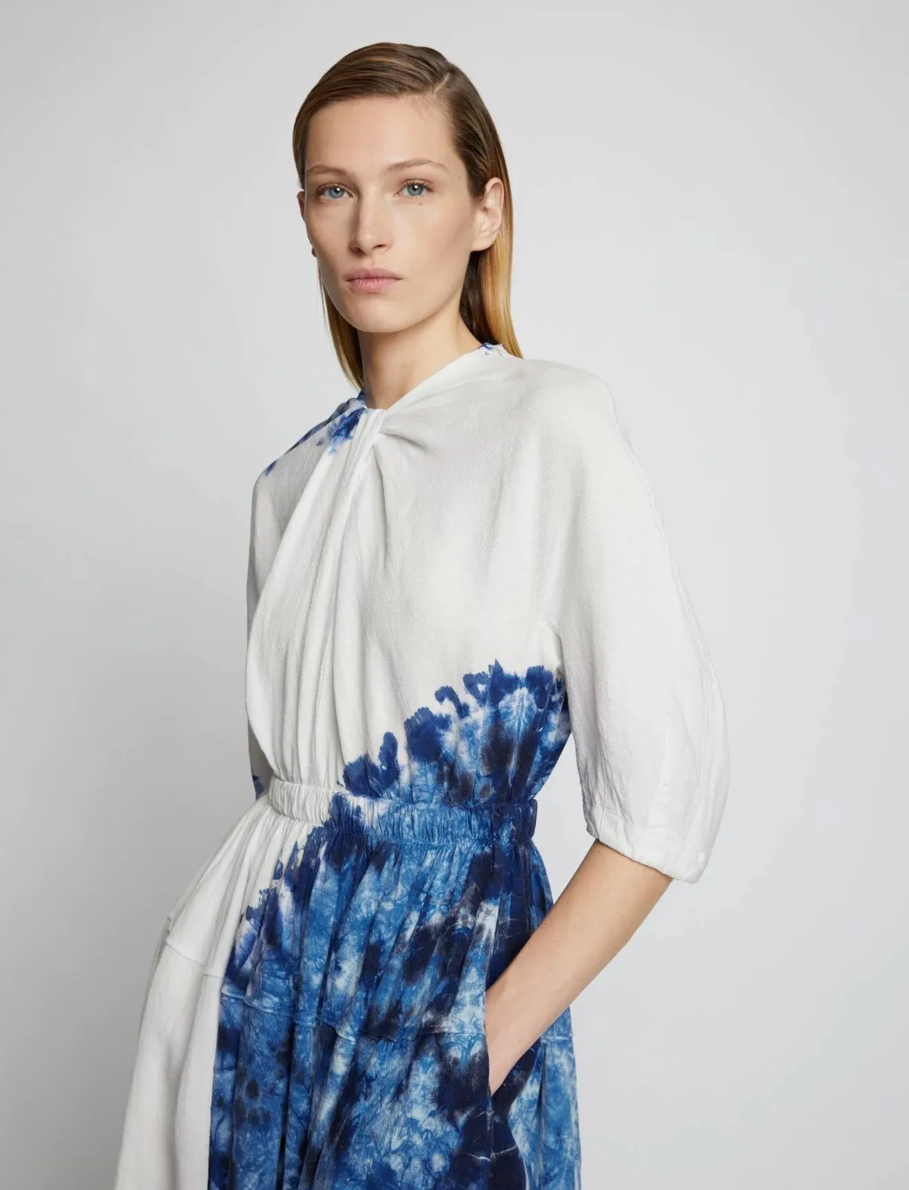 Proenza Schouler Tie Dye Linen Viscose Dress