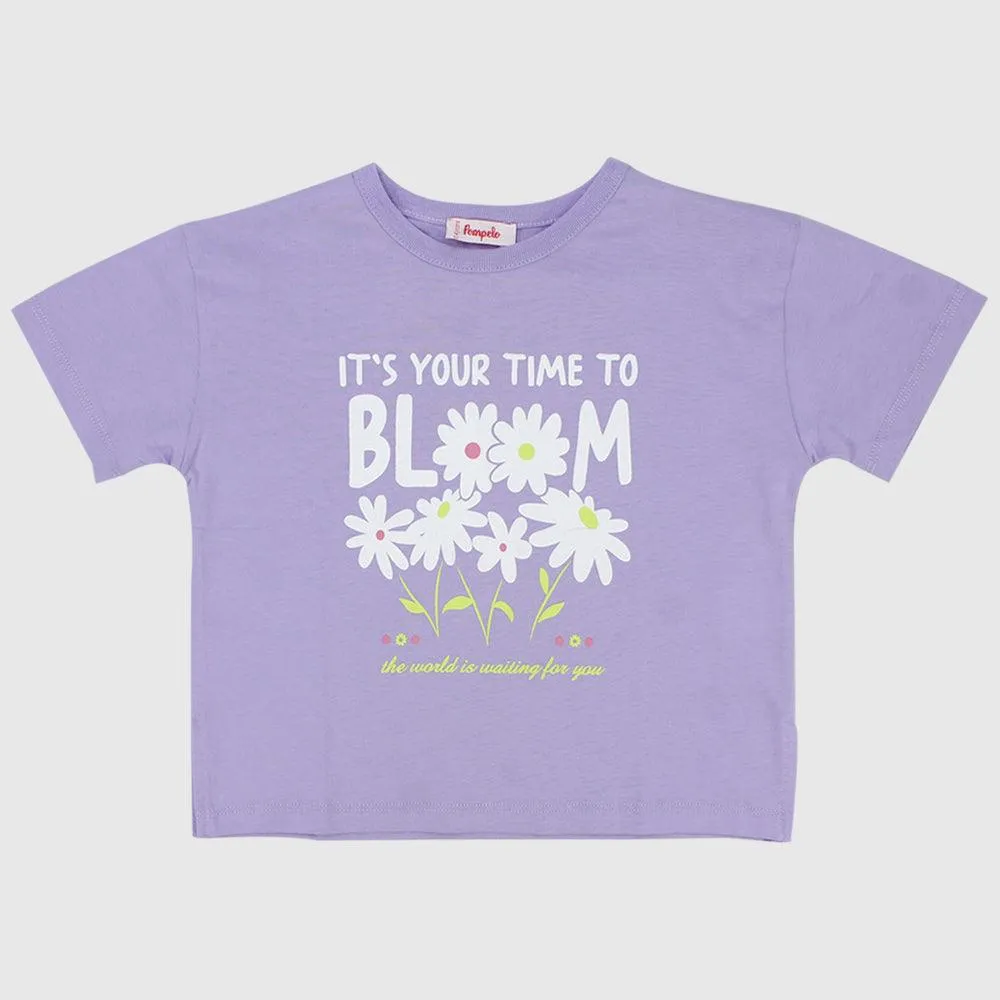 "Time To Bloom" Short-Sleeved T-Shirt