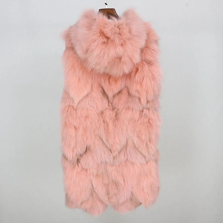 REAL FULL FUR PARKA AND LINER LONG WATERPROOF COATS (MULTI-COLORS)