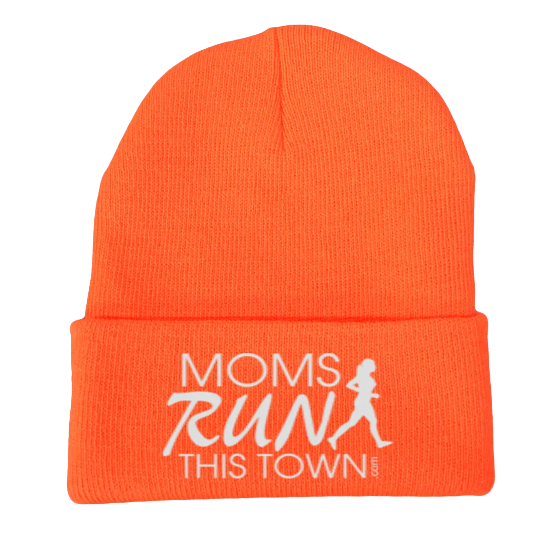 Reflective Knit Beanie - Moms Run This Town