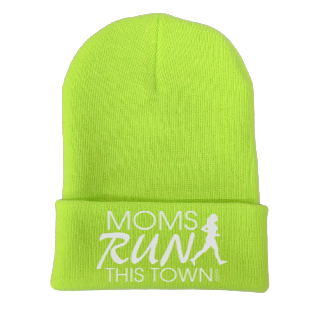 Reflective Knit Beanie - Moms Run This Town