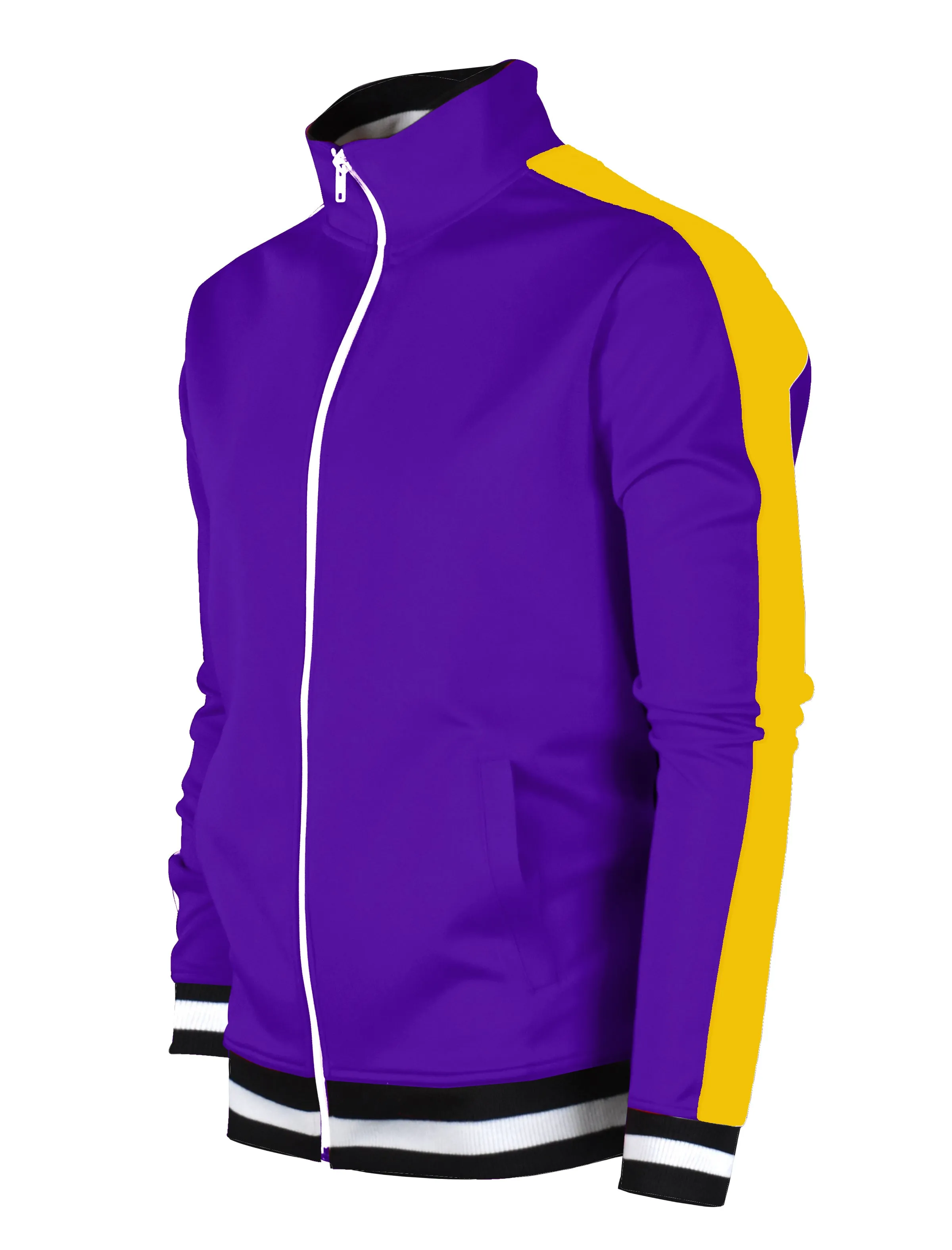 S51700-BASIC TRACK JACKET- PURPLE/GD